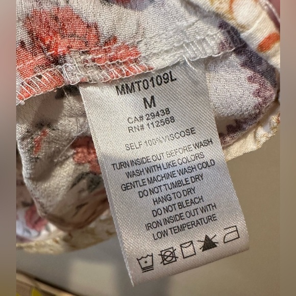 Miss Me Womens‎ Floral V-Neck Bell Sleeve Tunic Size Medium - Picture 5 of 7